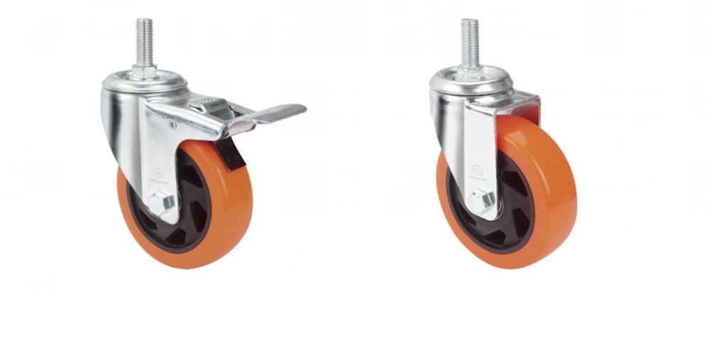 3&quot; 4&quot; 5&quot; Medium Duty Caster with Thread Stem