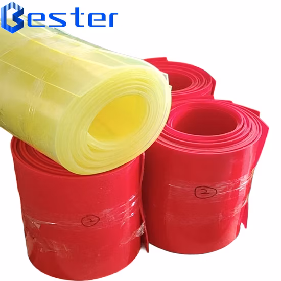 Abrasion-Resistant Customized Red Color PU Sheet in 12mm Thickness
