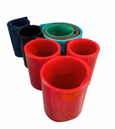 Factory Low Price Custom Red Color Plastic PU Polyurethane Sheet in Roll