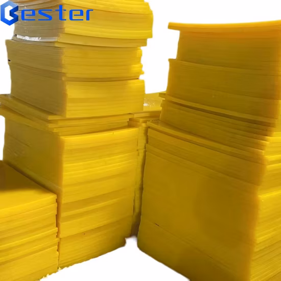 Popular Sale at Middle-East Market Yellow PU Board Rubber Sheet 90A