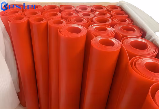 Bulk Supply Red Color Plastic Sheet in Roll for Industrial Buffering Liners