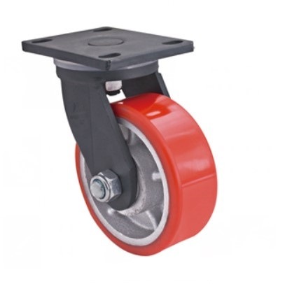 Industrial Use Heavy Loading PU Caster Wheel 8&quot;