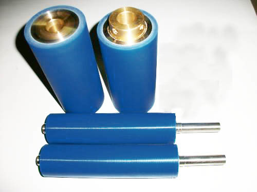 Transport Rollers Transport Rubber Wheel PU Rollers Polyurethane Bearing Elastomer Rollers Rubber Driving Wheel