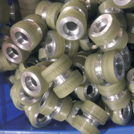 Best Price Small Size PU Rubber Coating Wheel Roller Customized Produced