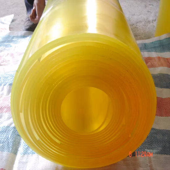 Customized Material OEM Polyurethane Thickness Color Smooth Yellow Super Wear-Resistant Roll High Quality Transparent PU Sheet