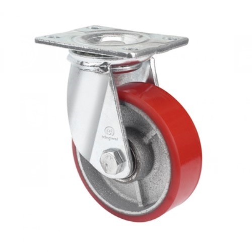 Industrial Use Heavy Loading PU Caster Wheel 8&quot;