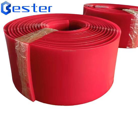 Customized Red Color 85A Thickness 5mm PU Plate Rubber Sheet Factory Made