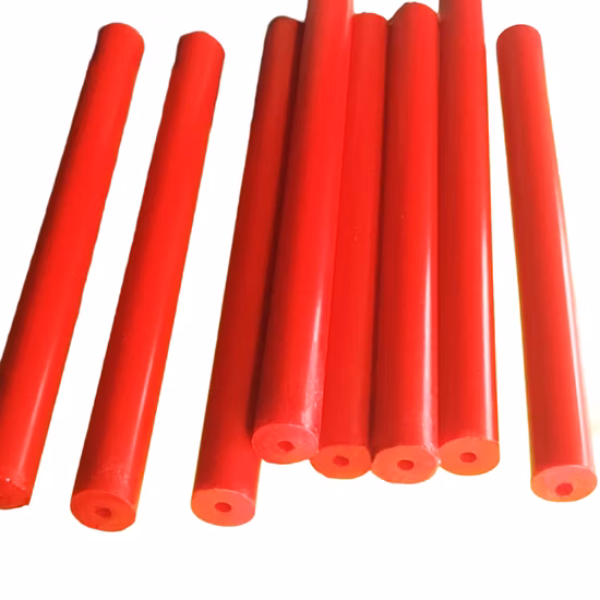 Manufacturer Directly Hot Sale PU Rod Polyurethane Solid Red Color 80A