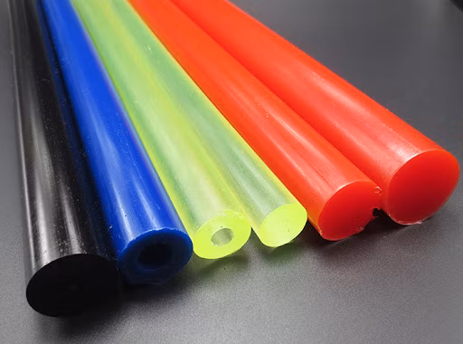 PU Plastic Rods Custom Casting PU Sheet Rod Rubber Extrusion Solid Elastomer Board Hard Polyurethane Bar