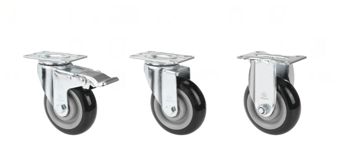 Big Supply Medium Duty Caster PU Wheel PVC Caster for Civil Use
