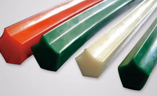 TPU Reinforced Industry Polyurethane Urethane Round Belt V Supergrip Ridge Top Heptagonal Belt