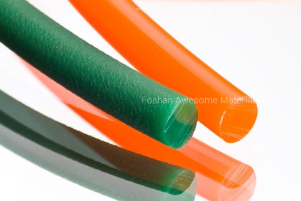 Factory Direct Supply Endless for Food Machine Green Color Rough Surface Polyurethane Belt PU Round Belt