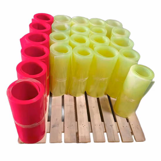 Factory Low Price Custom Red Color Plastic PU Polyurethane Sheet in Roll