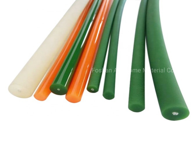 Factory Direct Supply Endless for Food Machine Green Color Rough Surface Polyurethane Belt PU Round Belt