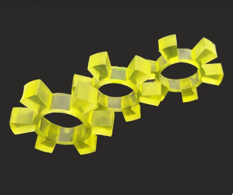 Red, Blue, Yellow Color Polyurethane Rubber Shaft Coupling Elements Jaw Coupling Spider