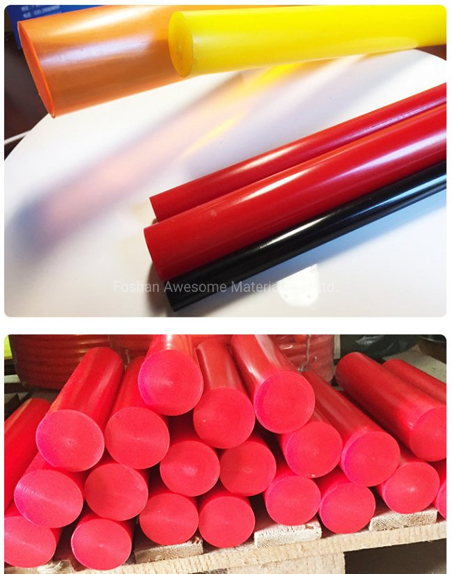 Customized Colors and Duros Urethane Polyurethane Bar PU Rod Block Sheet