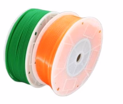Green Orange Transparent PU Round Belt Polyurethane Drive Belt Smooth and Rough Surface
